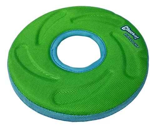 Frisbee Disco não rígido Chuckit Zipflight Pet verde tamanho médio para Cachorro